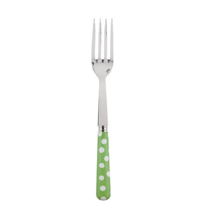 Sabre Paris White Dots Garden Green Serving Fork