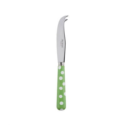 Sabre Paris White Dots Garden Green Small Cheese Knife