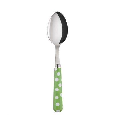 Sabre Paris White Dots Garden Green Soup Spoon