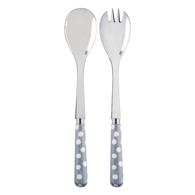 Sabre Paris White Dots Grey Salad Set