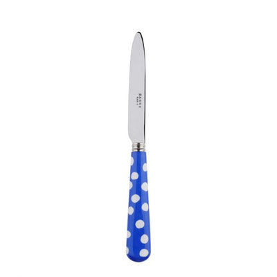 Sabre Paris White Dots Lapis Blue Dessert Knife