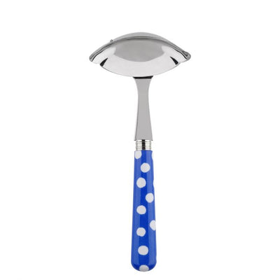 Sabre Paris White Dots Lapis Blue Gravy Ladle
