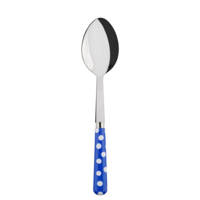 Sabre Paris White Dots Lapis Blue Serving Spoon