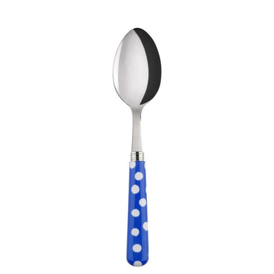 Sabre Paris White Dots Lapis Blue Soup Spoon