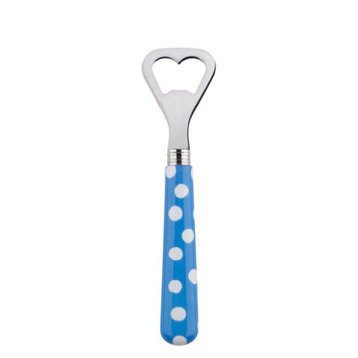 Sabre Paris White Dots Light Blue Bottle Opener