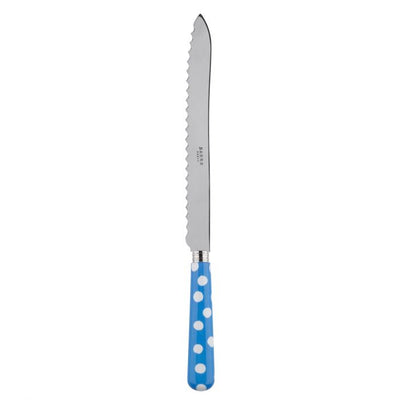 Sabre Paris White Dots Light Blue Bread Knife