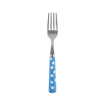 Sabre Paris White Dots Light Blue Cake Fork