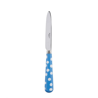Sabre Paris White Dots Light Blue Dessert Knife