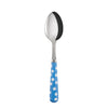 Sabre Paris White Dots Light Blue Dessert Spoon