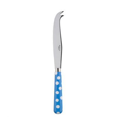 Sabre Paris White Dots Light Blue Large Cheese Knife