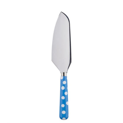 Sabre Paris White Dots Light Blue Pie Server