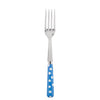 Sabre Paris White Dots Light Blue Serving Fork