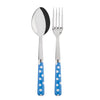 Sabre Paris White Dots Light Blue Serving Set