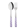 Sabre Paris White Dots Lilac Serving Set