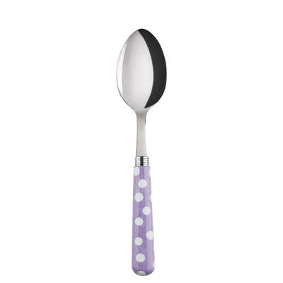 Sabre Paris White Dots Lilac Soup Spoon