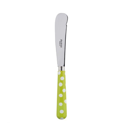 Sabre Paris White Dots Lime Butter Knife