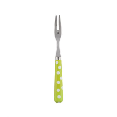 Sabre Paris White Dots Lime Cocktail Fork