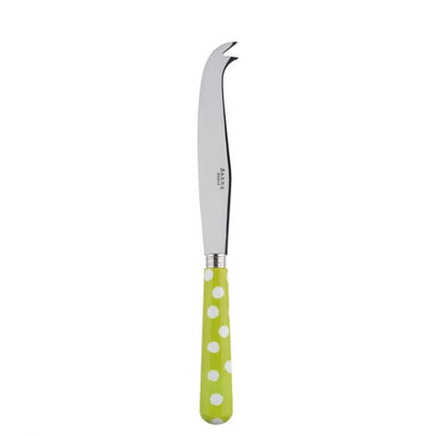 Sabre Paris White Dots Lime Large Cheese Knife