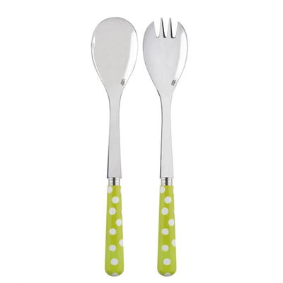 Sabre Paris White Dots Lime Salad Set