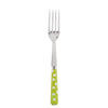 Sabre Paris White Dots Lime Serving Fork