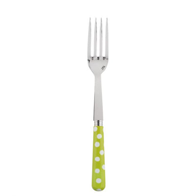 Sabre Paris White Dots Lime Serving Fork