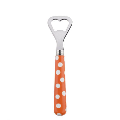 Sabre Paris White Dots Orange Bottle Opener