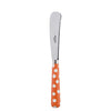 Sabre Paris White Dots Orange Butter Knife