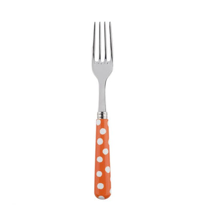 Sabre Paris White Dots Orange Dinner Fork