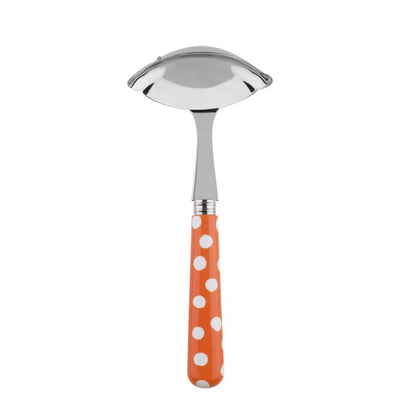 Sabre Paris White Dots Orange Gravy Ladle