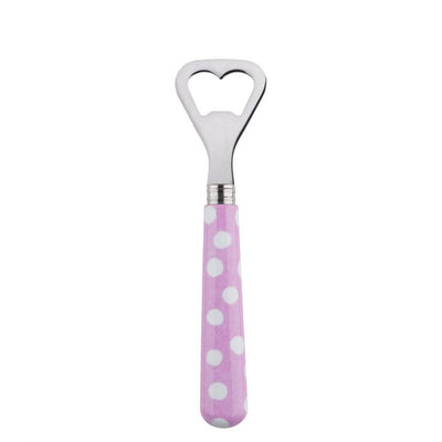 Sabre Paris White Dots Pink Bottle Opener