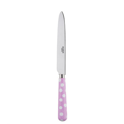 Sabre Paris White Dots Pink Dinner Knife