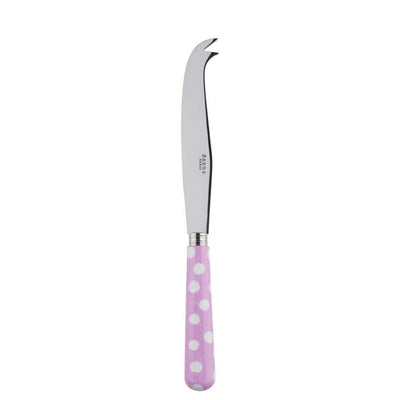 Sabre Paris White Dots Pink Large Cheese Knife