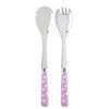 Sabre Paris White Dots Pink Salad Set