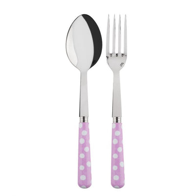 Sabre Paris White Dots Pink Serving Set