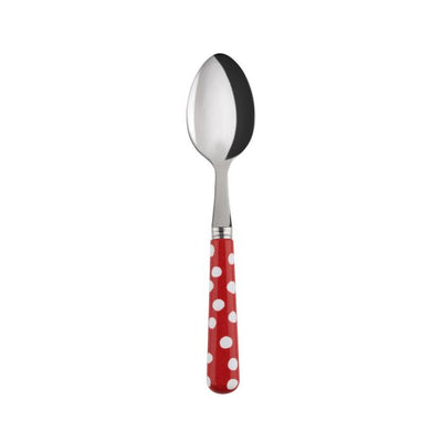 Sabre Paris White Dots Red Demi-tasse Spoon