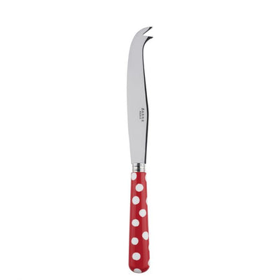 Sabre Paris White Dots Red Large Cheese Knife
