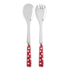 Sabre Paris White Dots Red Salad Set