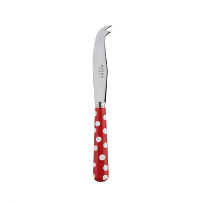 Sabre Paris White Dots Red Small Cheese Knife