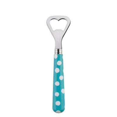 Sabre Paris White Dots Turquoise Bottle Opener