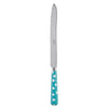 Sabre Paris White Dots Turquoise Bread Knife