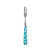 Sabre Paris White Dots Turquoise Cocktail Fork