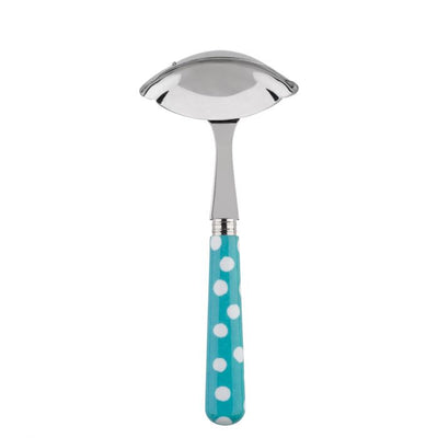 Sabre Paris White Dots Turquoise Gravy Ladle