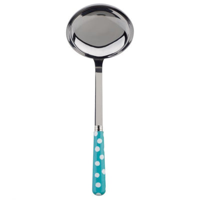 Sabre Paris White Dots Turquoise Ladle