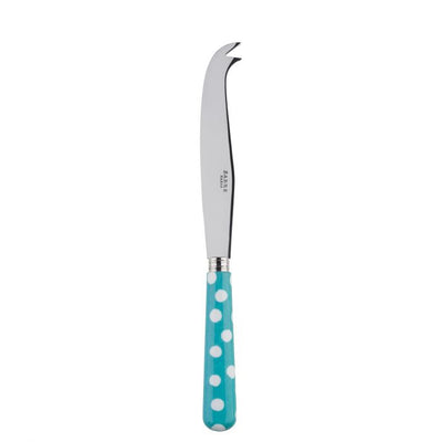 Sabre Paris White Dots Turquoise Large Cheese Knife