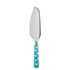 Sabre Paris White Dots Turquoise Pie Server