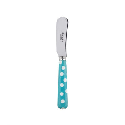 Sabre Paris White Dots Turquoise Spreader