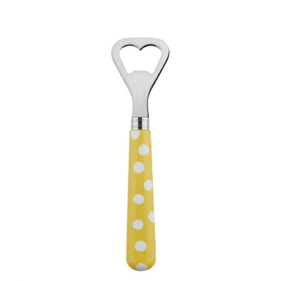 Sabre Paris White Dots Yellow Bottle Opener