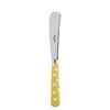 Sabre Paris White Dots Yellow Butter Knife