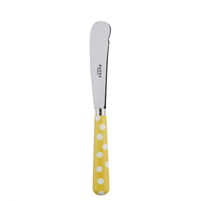 Sabre Paris White Dots Yellow Butter Knife