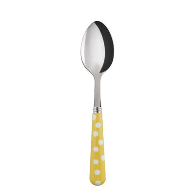 Sabre Paris White Dots Yellow Dessert Spoon